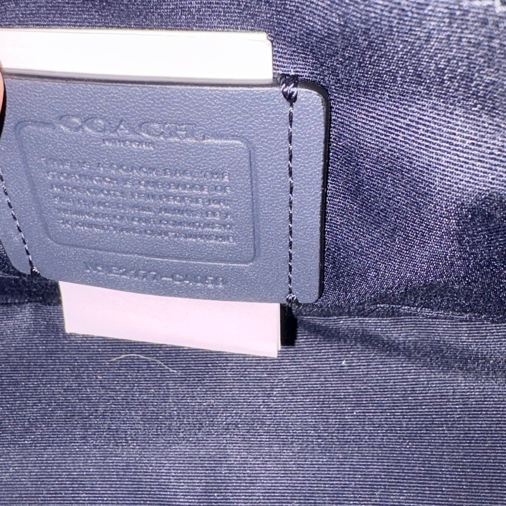 💙 Coach Saddle Bag 20 Signature Canvas & Leather Horse & Carriage C4059 - Picture 11 of 14